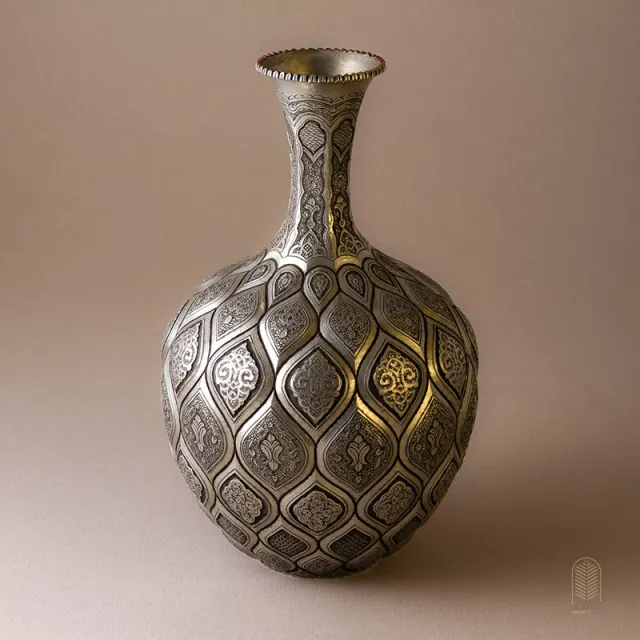 گلدان قلمزنی اصفهان