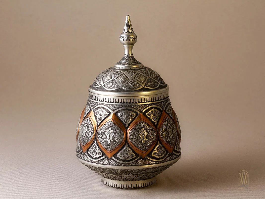 قندان مس قلمزنی