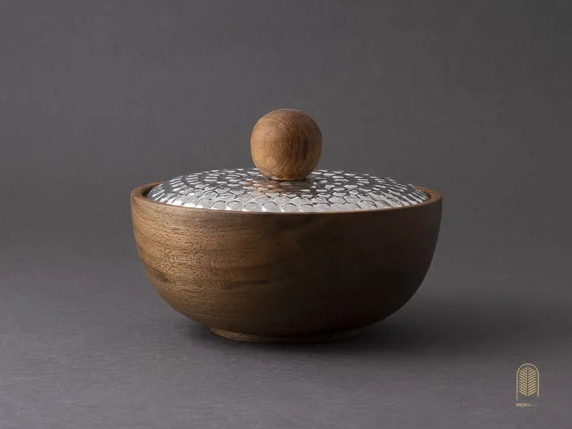 شکلاتخوری مسی چوبی