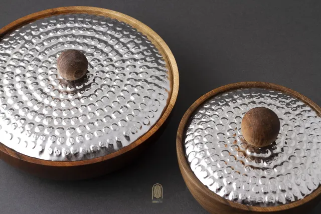 شکلاتخوری مسی چوبی