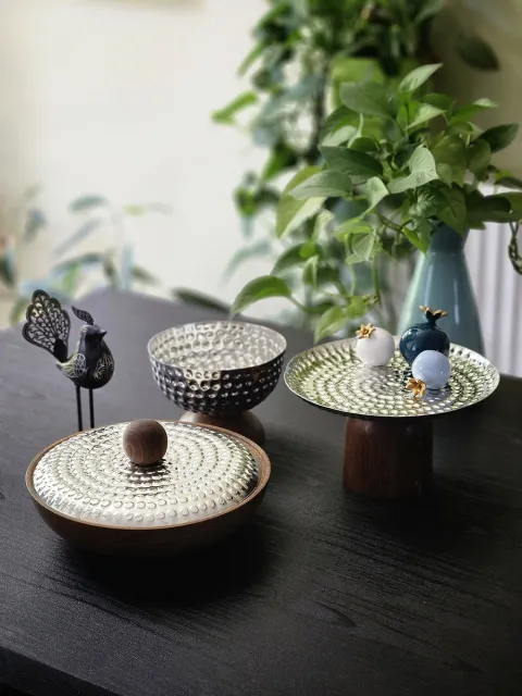 شکلاتخوری مسی چوبی