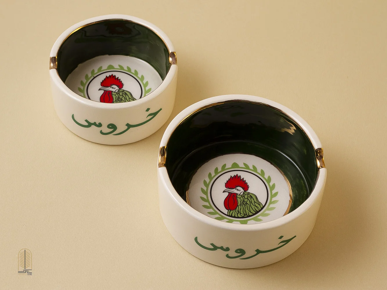 زیر سیگاری خروس نشان