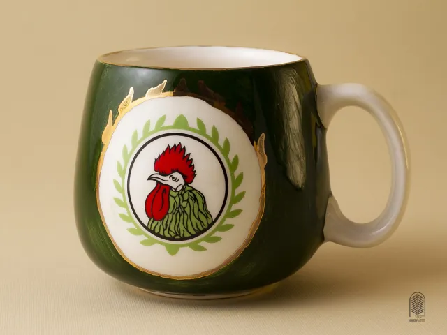 ماگ سرامیکی خروس نشان