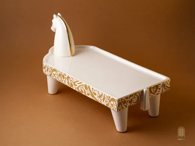 دیس سرامیکی اسب خوان