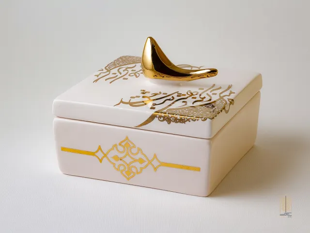ظرف دربدار سرامیکی کوچک