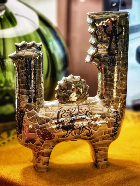 تندیس سرامیکی مرغ زیرک