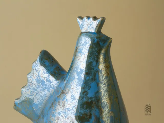 تندیس سرامیکی مرغ سحر