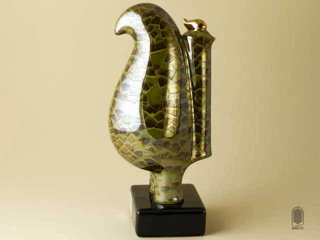 تندیس سرامیکی مرغ هما