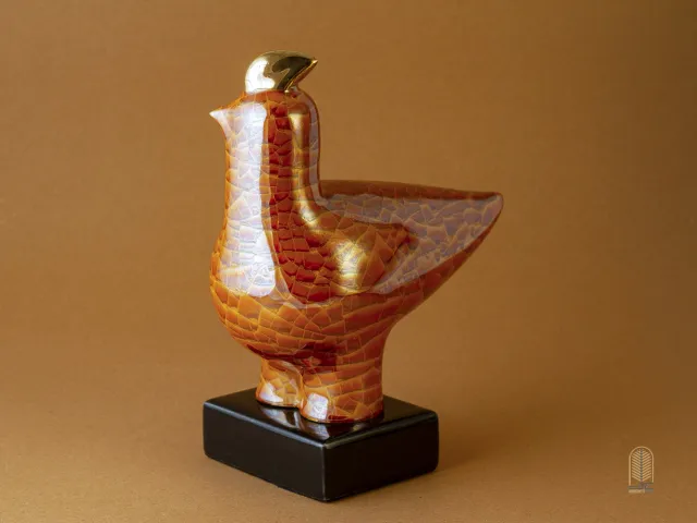 تندیس سرامیکی مرغ خوشخوان