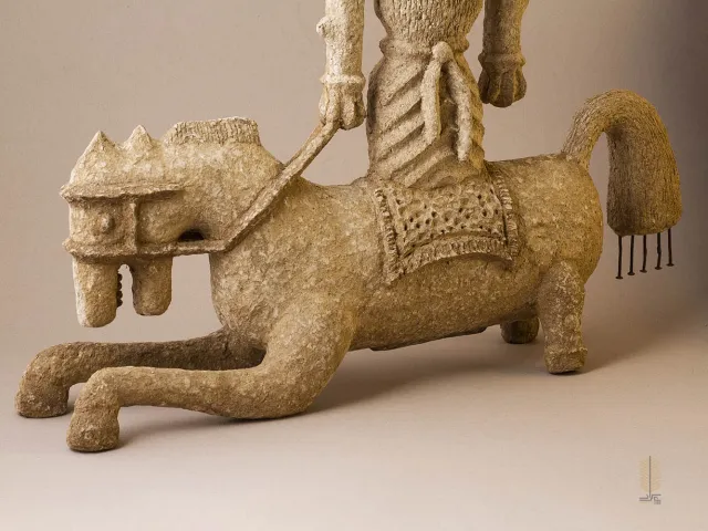 مجسمه پاپیه ماشه خسرو