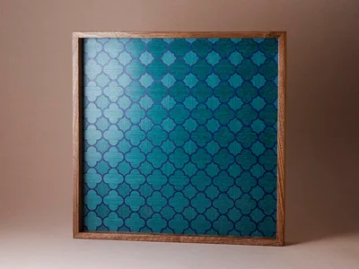 سینی چوبی معرق