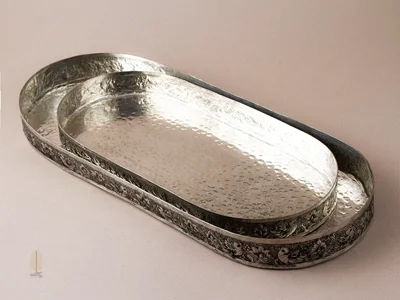 دیس بیضی مس قلمزنی اصفهان