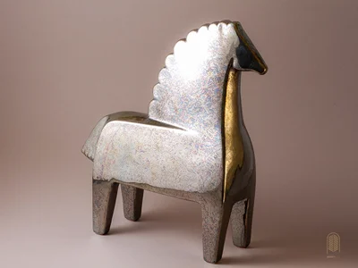 تندیس سرامیکی اسب هما