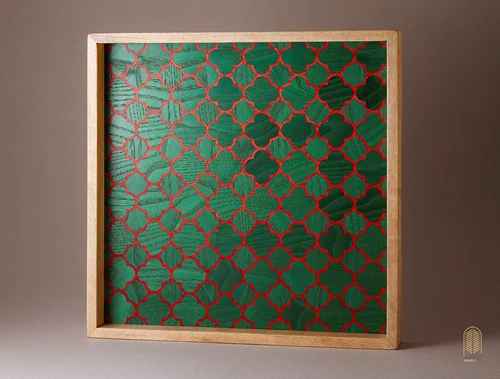 سینی چوبی معرق