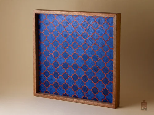 سینی چوبی معرق