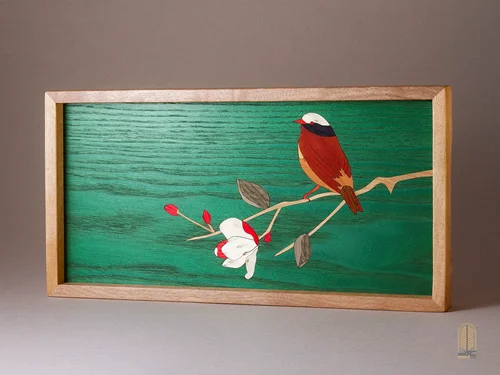 سینی چوبی معرق