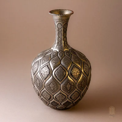 گلدان قلمزنی اصفهان