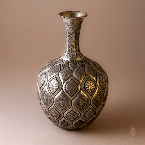 گلدان قلمزنی اصفهان