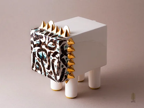 تندیس سرامیکی شیر