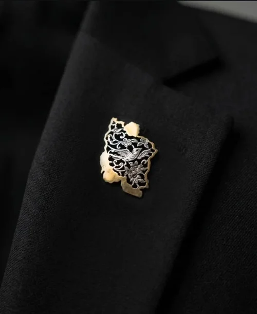 بج کت نقشه ایران قلمزنی نقره