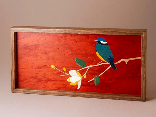 سینی چوبی معرق