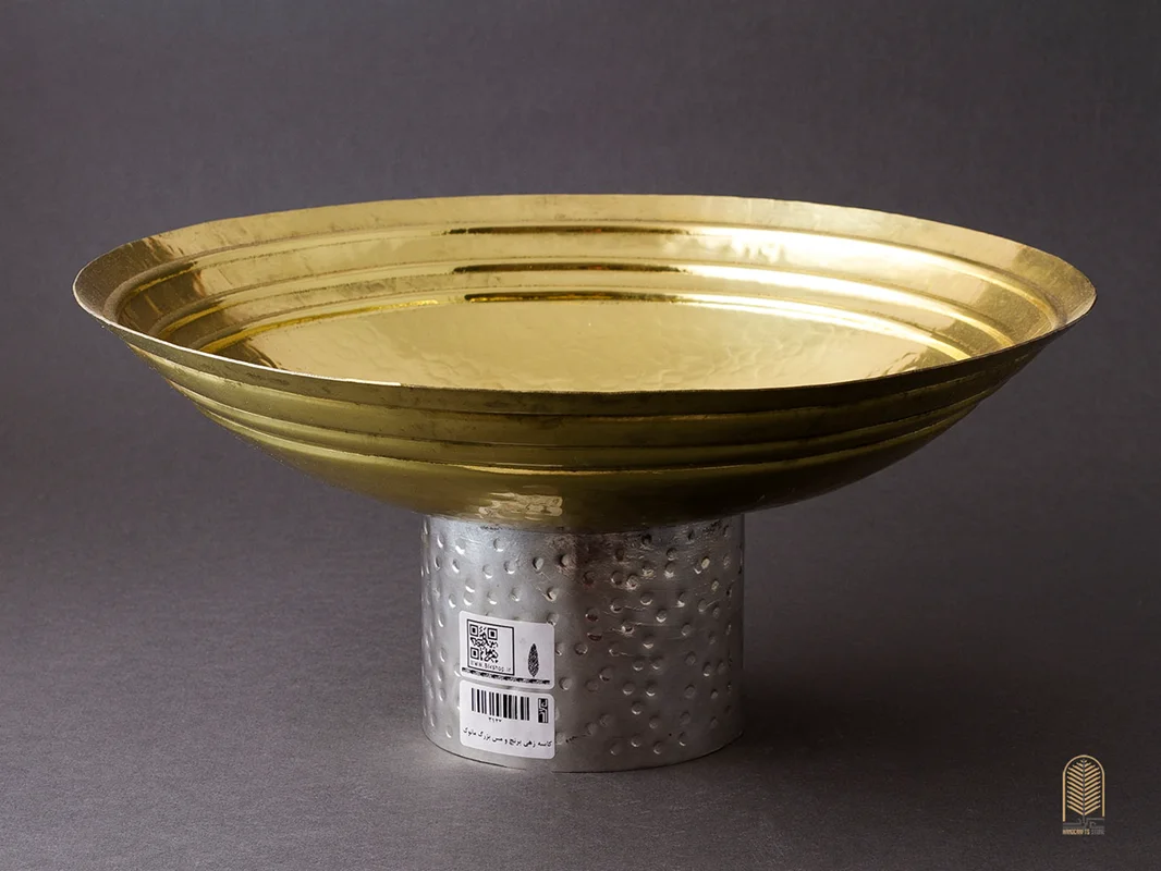 کاسه برنجی مسی پایه دار