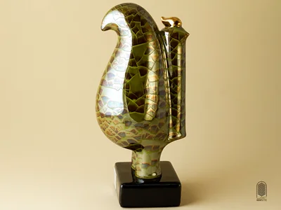 تندیس سرامیکی مرغ هما