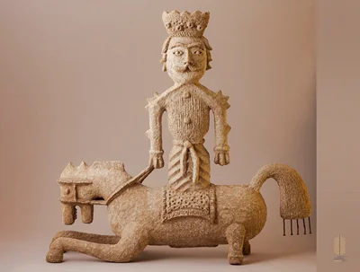 مجسمه پاپیه ماشه خسرو