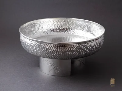 کاسه مسی پایه دار بزرگ