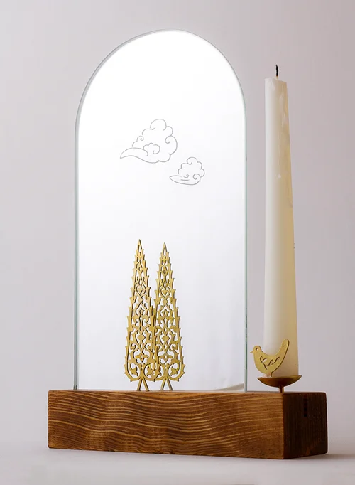 آینه شمعدان رومیزی