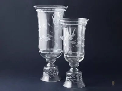 شمعدان لاله بلوری تراش