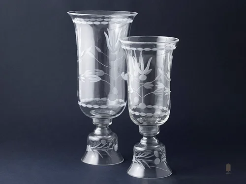 شمعدان لاله بلوری تراش