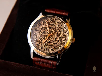 ساعت مچی قلمزنی